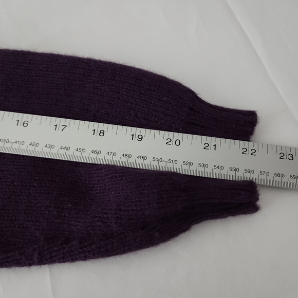 Arte Meche Alpaca Fina Shawl Collar Open Front Cardigan - Picture 6 of 7